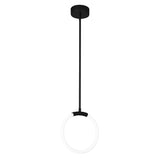 1273P10-1-101 Hoops 1 Light LED Pendant With Black Finish