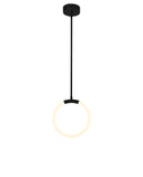 1273P10-1-101 Hoops 1 Light LED Pendant With Black Finish