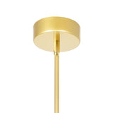 1273P10-1-602 Hoops 1 Light LED Pendant With Satin Gold Finish