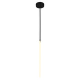 1273P24-1-101 Hoops 1 Light LED Chandelier With Black Finish