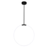 1273P24-1-101 Hoops 1 Light LED Chandelier With Black Finish