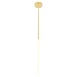 1273P24-1-602 Hoops 1 Light LED Chandelier With Satin Gold Finish