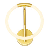 1273W10-1-602 Hoops 1 Light LED Wall Sconce With Satin Gold Finish