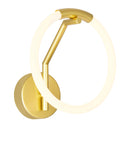 1273W10-1-602 Hoops 1 Light LED Wall Sconce With Satin Gold Finish