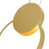 1297P10-1-602 Pulley 10 in LED Satin Gold Mini Pendant