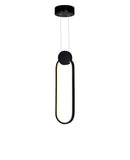 1297P4-1-101 Pulley 4 in LED Black Mini Pendant