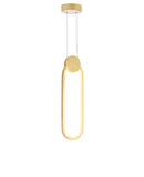 1297P4-1-602 Pulley 4 in LED Satin Gold Mini Pendant