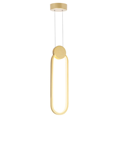 1297P4-1-602 Pulley 4 in LED Satin Gold Mini Pendant