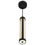 1343P3-101-C Neva 3 in LED Integrated Black Pendant