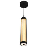 1343P3-101-C Neva 3 in LED Integrated Black Pendant