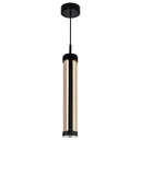 1343P3-101-C Neva 3 in LED Integrated Black Pendant