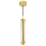 1343P3-602-C Neva 3 in LED Integrated Satin Gold Pendant