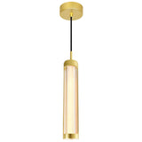 1343P3-602-C Neva 3 in LED Integrated Satin Gold Pendant