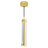 1343P3-602-C Neva 3 in LED Integrated Satin Gold Pendant