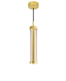 1343P3-602-C Neva 3 in LED Integrated Satin Gold Pendant