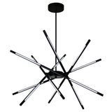 1375P31-6-101 Oskil LED Integrated Chandelier With Black Finish