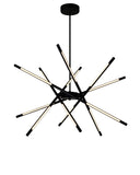 1375P31-6-101 Oskil LED Integrated Chandelier With Black Finish