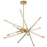 1375P31-6-602 Oskil LED Integrated Chandelier With Satin Gold Finish