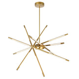 1375P31-6-602 Oskil LED Integrated Chandelier With Satin Gold Finish