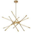 1375P31-6-602 Oskil LED Integrated Chandelier With Satin Gold Finish