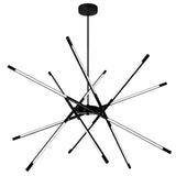 1375P43-6-101 Oskil LED Integrated Chandelier With Black Finish