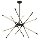 1375P43-6-101 Oskil LED Integrated Chandelier With Black Finish