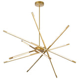 1375P43-6-602 Oskil LED Integrated Chandelier With Satin Gold Finish