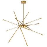 1375P43-6-602 Oskil LED Integrated Chandelier With Satin Gold Finish