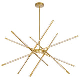 1375P43-6-602 Oskil LED Integrated Chandelier With Satin Gold Finish