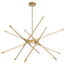 1375P43-6-602 Oskil LED Integrated Chandelier With Satin Gold Finish