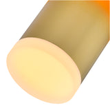 1390P5-1-602 Lena LED Integrated Mini Pendant With Satin Gold Finish