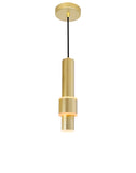 1390P5-1-602 Lena LED Integrated Mini Pendant With Satin Gold Finish