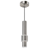 1390P5-1-606 Lena LED Integrated Mini Pendant With Satin Nickel Finish