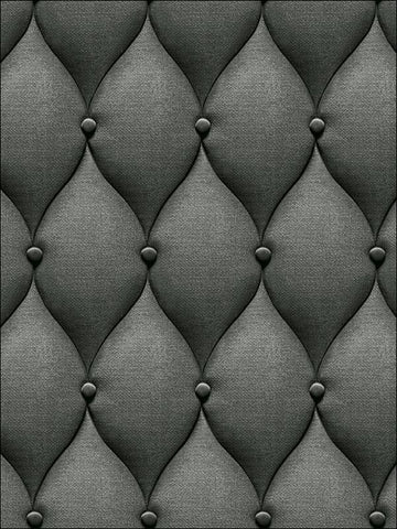 TD30000 Upholstered 3D Textured Black Wallpaper
