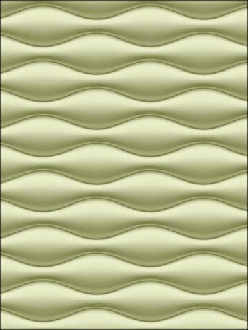 TD31704 Wave lines 3D Geometric Green Wallpaper