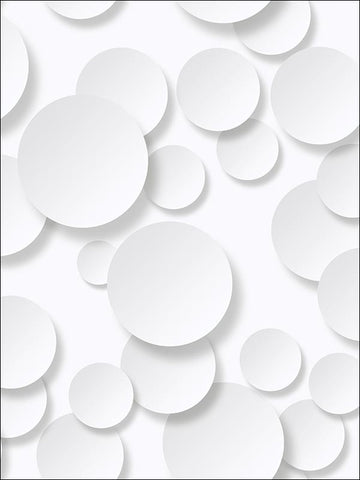 TD32100 Circles 3D illusion white gray Wallpaper