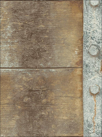 TD32306 Weathered Wood 3D illusion Wallpaper