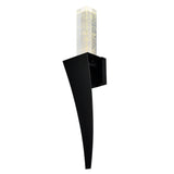 1502W7-1-101 Catania Integrated LED Black Wall Light