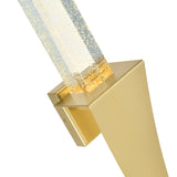 1502W7-1-602 Catania Integrated LED Satin Gold Wall Light