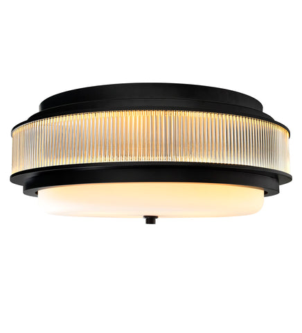 1567C18-4-101 Valdivia 4 Light Black Flush Mount