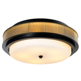 1567C22-5-101 Valdivia 5 Light Black Flush Mount