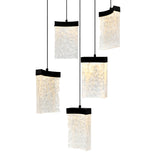 1587P12-5-101 Lava Integrated LED Black Mini Pendant