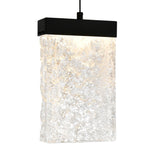 1587P12-5-101 Lava Integrated LED Black Mini Pendant