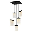 1587P12-5-101 Lava Integrated LED Black Mini Pendant