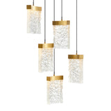 1587P12-5-624 Lava Integrated LED Brass Mini Pendant