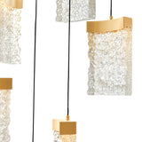 1587P12-5-624 Lava Integrated LED Brass Mini Pendant