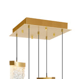 1587P12-5-624 Lava Integrated LED Brass Mini Pendant