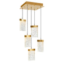 1587P12-5-624 Lava Integrated LED Brass Mini Pendant