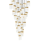 1587P36-33-624 Lava Integrated LED Brass Chandelier