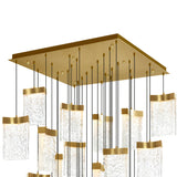 1587P36-33-624 Lava Integrated LED Brass Chandelier